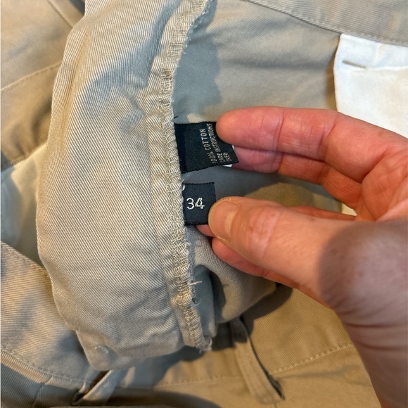 Polo Ralph Lauren Khaki Tyler Shorts Mens 34 Pleated Front 100% Cotton, Preppy - Picture 4 of 5